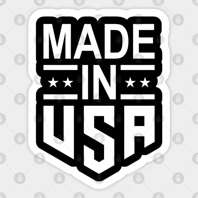 made in USA Sticker by white.ink